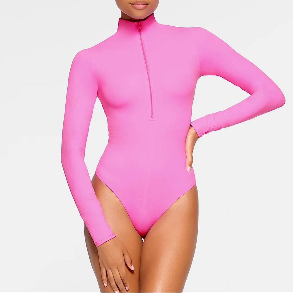 SOLD- First Everybody Bodysuit - Neon Orchid